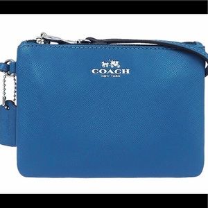Teal Coach Wristlet
